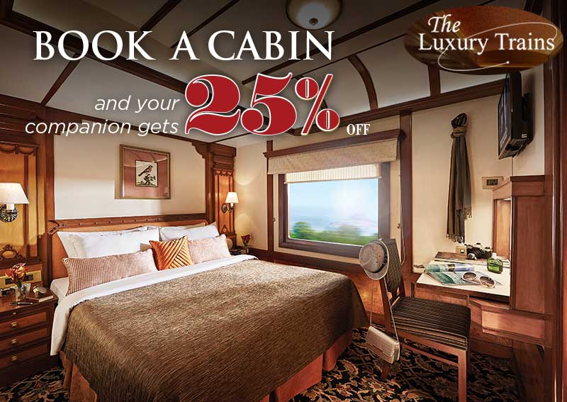 Book A Cabin and Your Companion gets 25% off